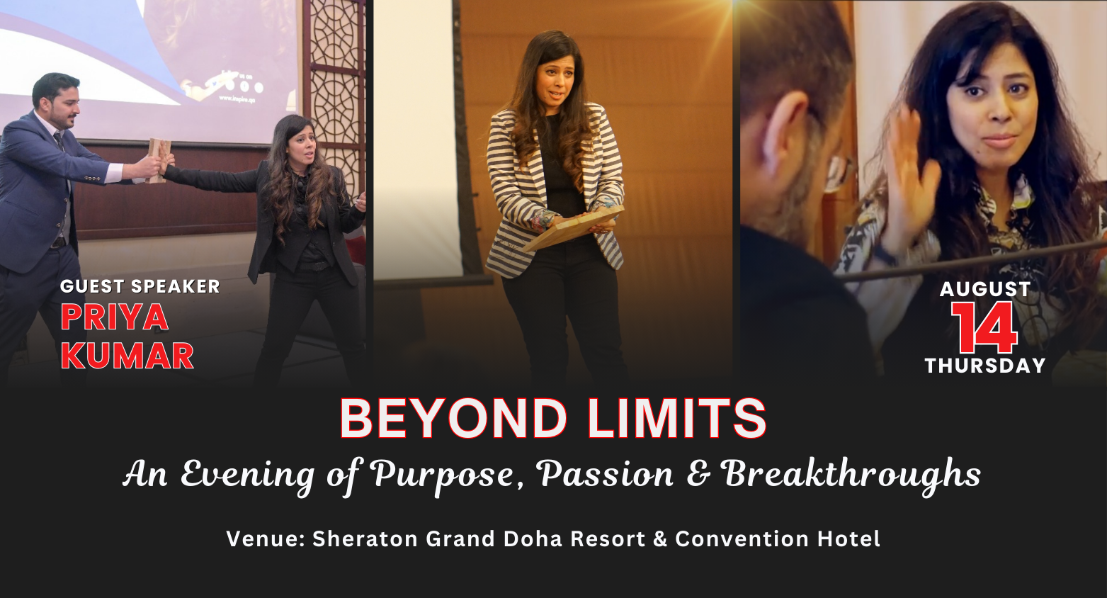 The image captures the dynamic spirit of Priya Kumar’s Beyond Limits workshop, an internationally acclaimed event designed to